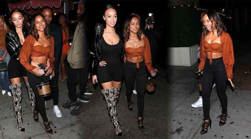 Karrueche Tran – Sexy Cleavage at Delilah in West Hollywood