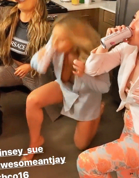 Kinsey Wolans Braless Boob Slip