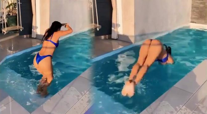 Nicole Scherzinger – Sexy Thong Bikini Video
