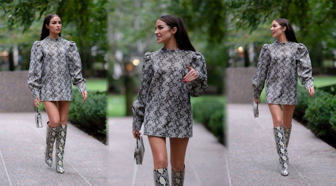 Olivia Culpo – Leggy Candids in Tribeca