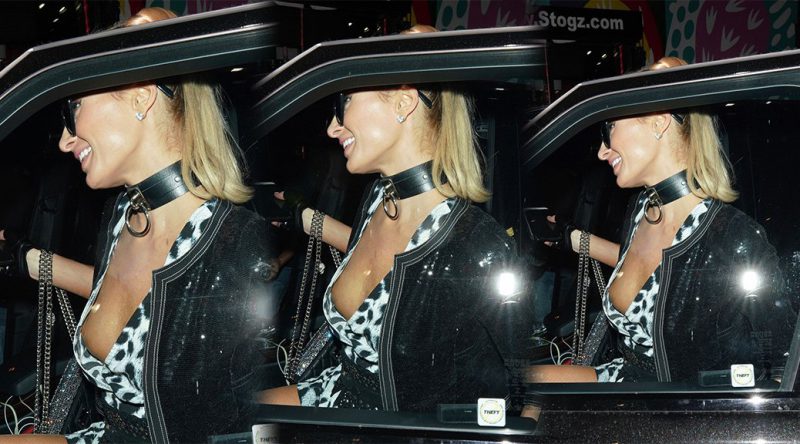 Paris Hilton – Nipslip Candids at Trashy Lingerie in Hollywood