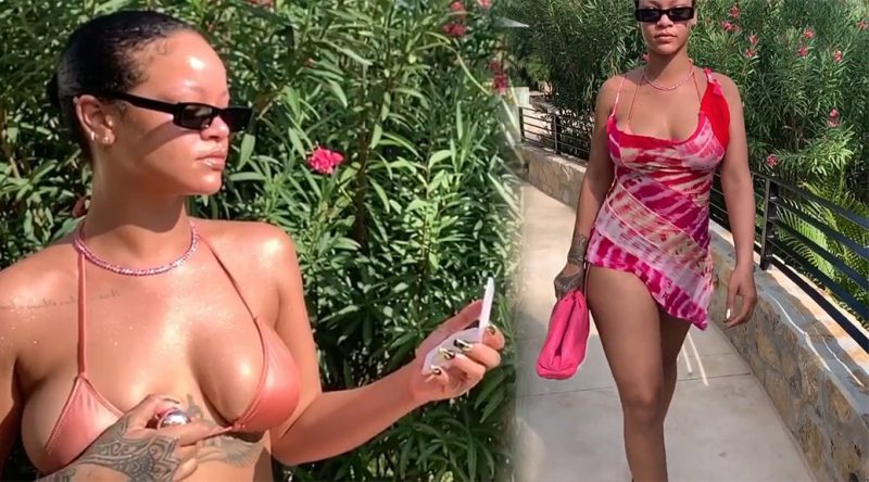 Rihanna – Sexy Bikini Boobs Video