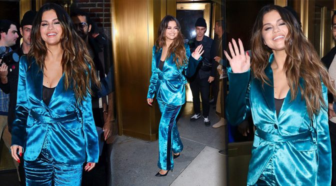 Selena Gomez – Sexy Cleavage at z100 in New York