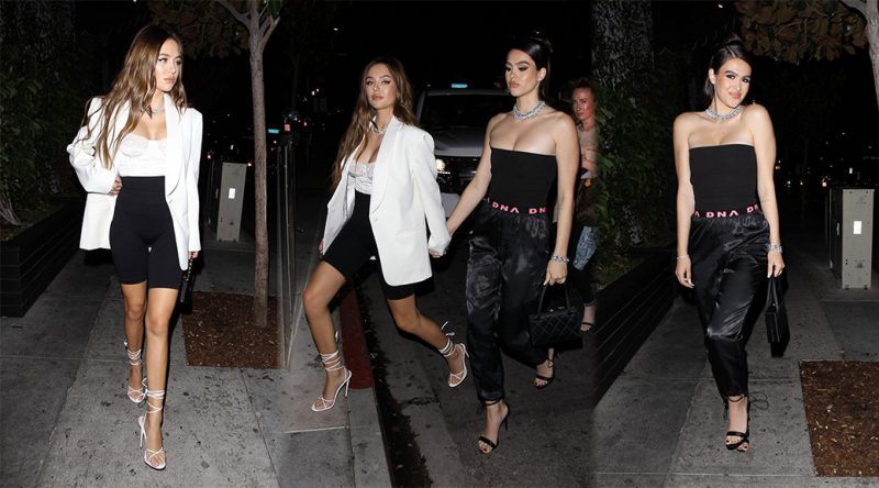 Amelia Gray & Delilah Belle Hamlin – Sexy Candids at Beauty & Essex in Hollywood