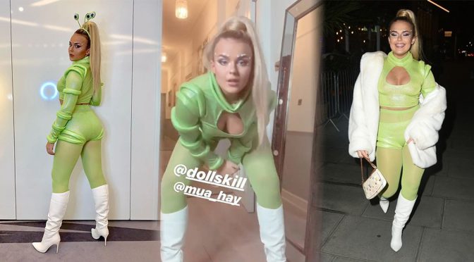 Tallia Storm – Sexy Candids at Halloween Party in London