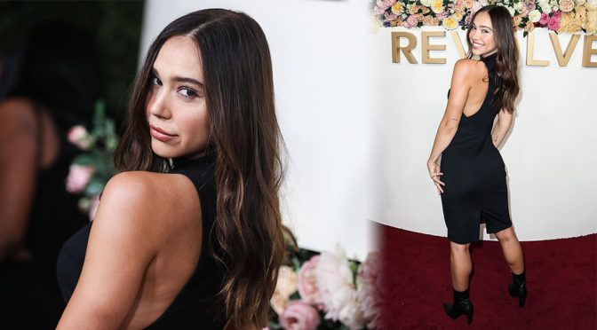 Alexis Ren – Sexy Ass in Black Dress at 3rd Annual #REVOLVEawards in Hollywood