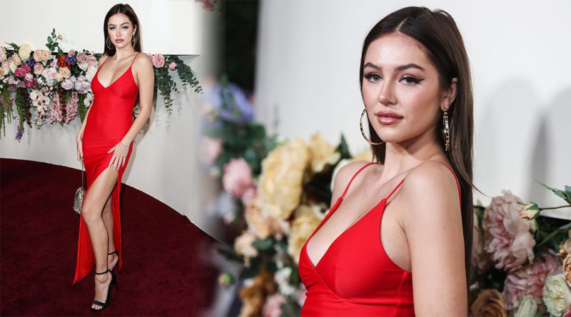 Delilah Belle Hamlin – Sexy Red Dress at 3rd Annual #REVOLVEawards in Hollywood