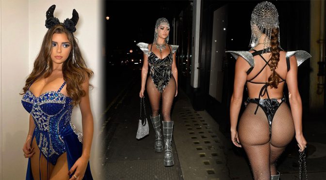 Demi Rose Mawby – Sexy Outfits for  Halloween Party in Mayfair