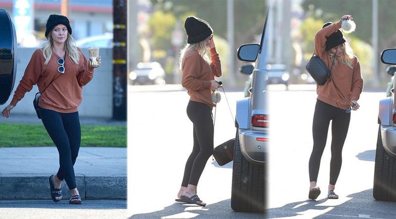 Hilary Duff – Sexy in Leggings out in Los Angeles