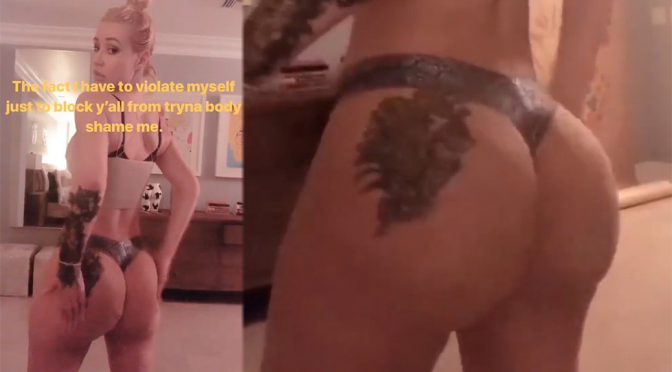 Iggy Azalea in a Bra and Thong Panties Twerking Video
