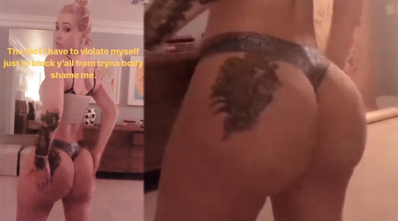 Iggy Azalea in a Bra and Thong Panties Twerking Video