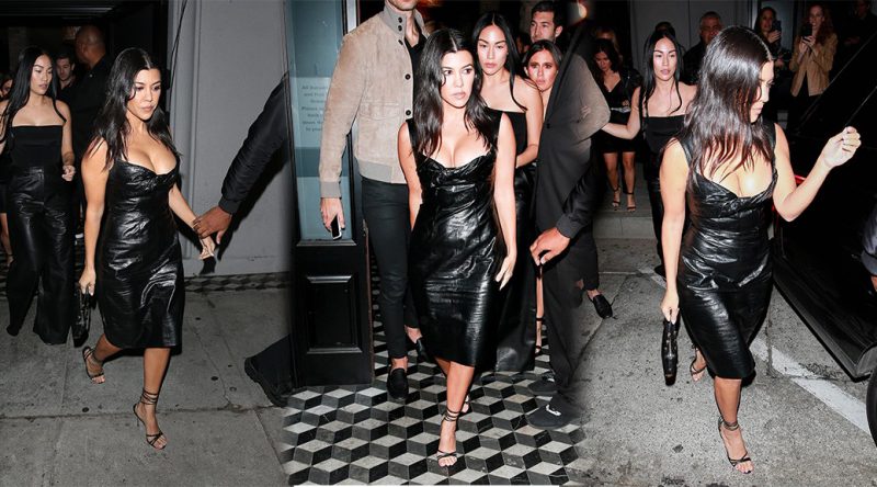Kourtney Kardashian – Sexy Cleavage at Craig’s Restaurant in West Hollywood