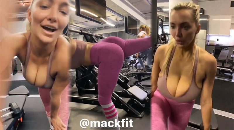 Lindsey Pelas – Busty Workout Video