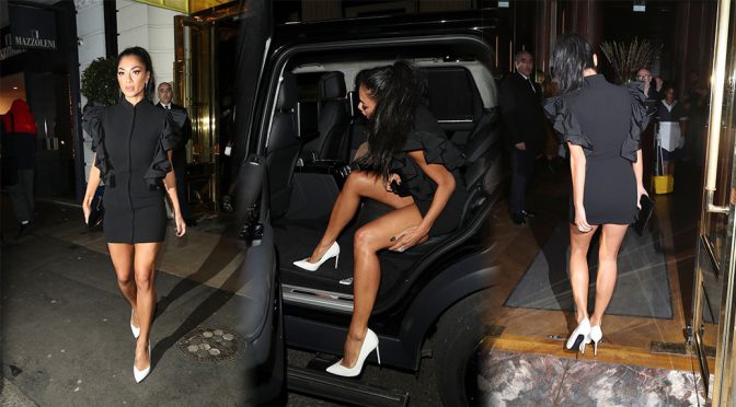 Nicole Scherzinger – Sexy Legs Outside Isabel in London