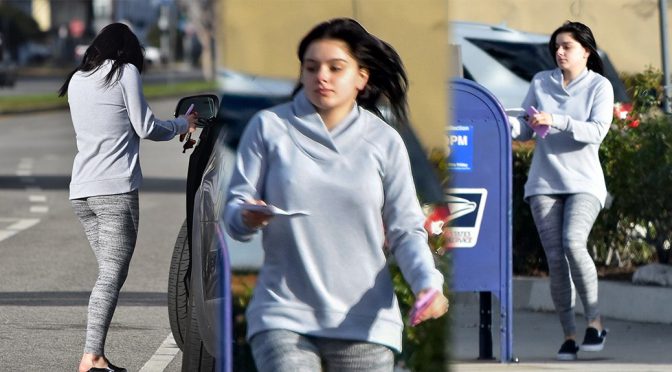 Ariel Winter – Sexy Ass and Braless Pokies Out in Studio City