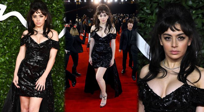 Charli XCX – Sexy Legs and Big Cleavage at Fashion Awards 2019 in London