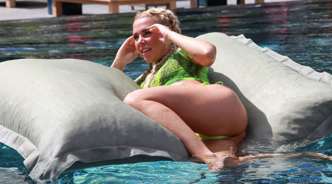 Gabby Allen – Sexy Ass in Thong Bikini at Baba Beach Club in Phuket