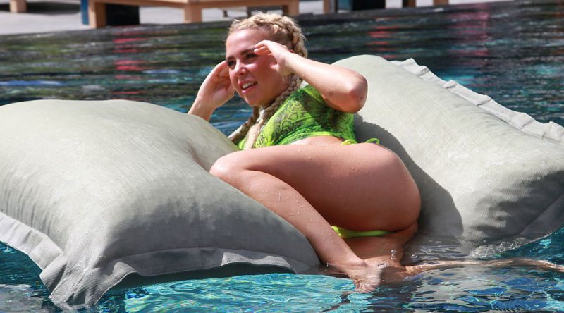 Gabby Allen – Sexy Ass in Thong Bikini at Baba Beach Club in Phuket