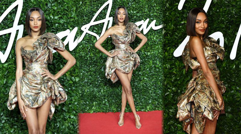 Jourdan Dunn – Sexy Long Legs at Fashion Awards 2019 in London