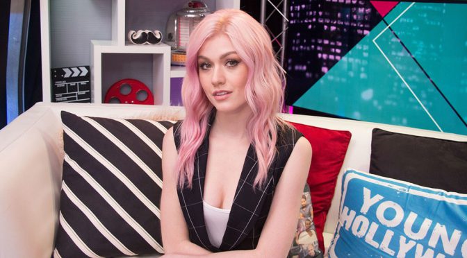 Katherine McNamara – Sexy Cleavage at Young Hollywood Studios in Los Angeles