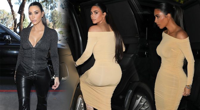 Kim Kardashian – Sexy Big Ass and Boobs out in Los ANgeles