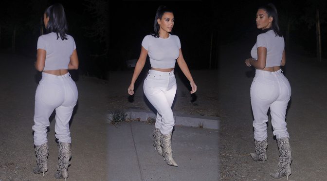 Kim Kardashian – Sexy Curves in Out in Los Angeles