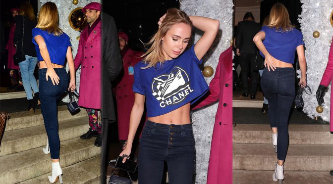 Kimberley Garner – Sexy Ass in Jeans at Annabel’s in London