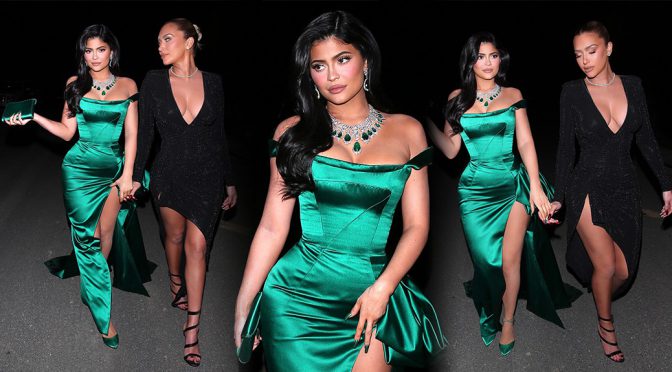 Kylie Jenner – Sexy Revealing Dress at the Kardashian’s Christmas Eve Bash in Los Angeles