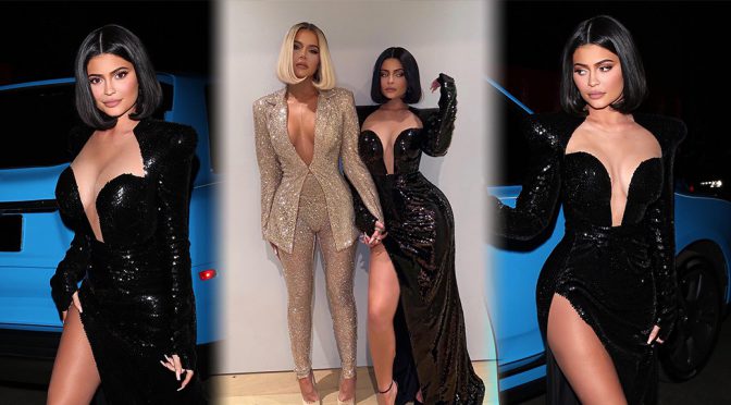 Kylie Jenner – Sexy Legs and Big Boobs at Sean Combs 50th Birthday Bash in Los Angeles