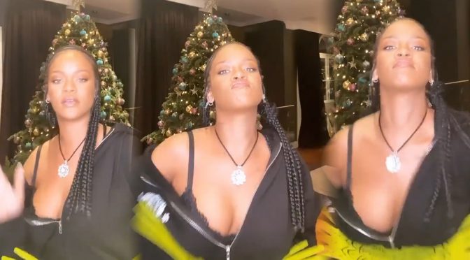 Rihanna – Big Boobs in Sexy Dance Video
