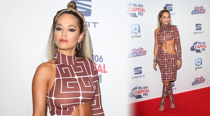 Rita Ora – Braless Boobs at Capital’s Jingle Bell Ball 2019 in London