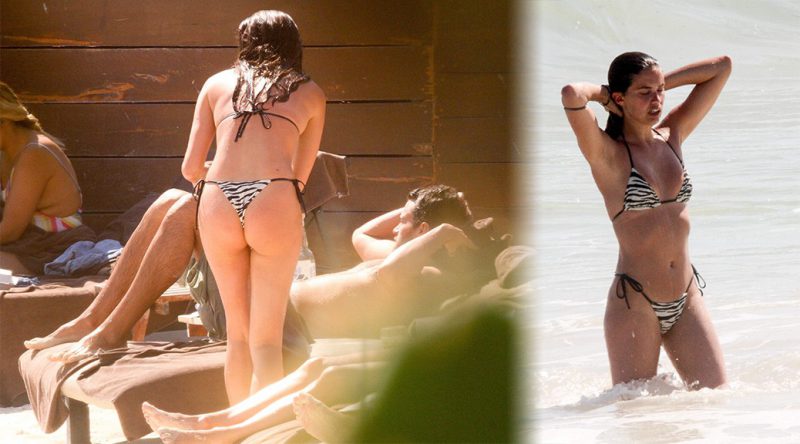 Sara Sampaio – Sexy Bikini Candids in Tulum