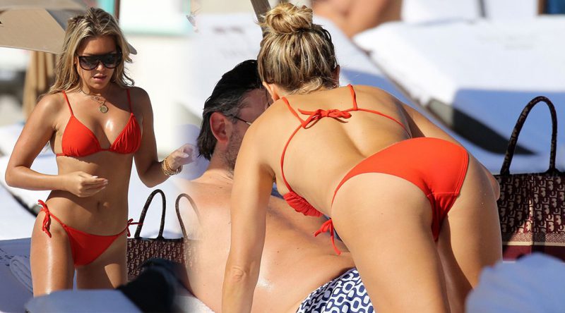 Sylvie Meis – Sexy Bikini Body on the Beach in Miami