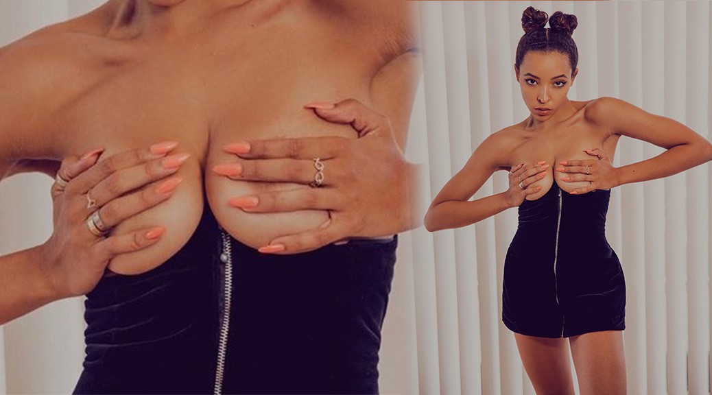 Tinashe Sexy Topless Boobs.