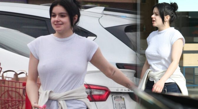 Ariel Winter – Sexy Braless Pokies Out in Studio City