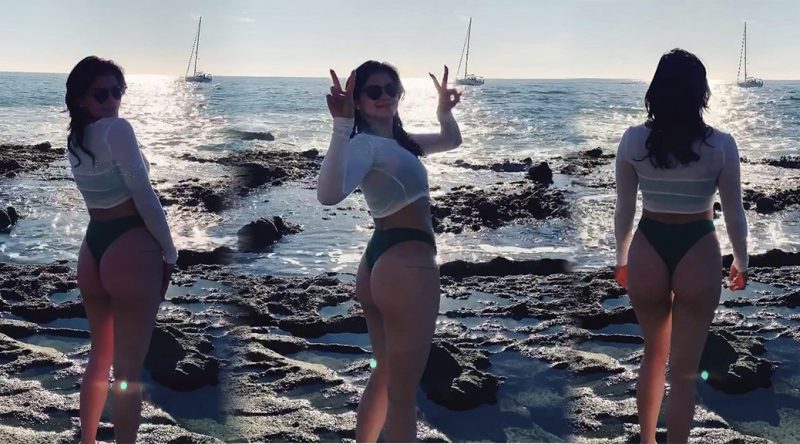 Ariel Winter – Sexy Ass in Thong Bikini (Video)