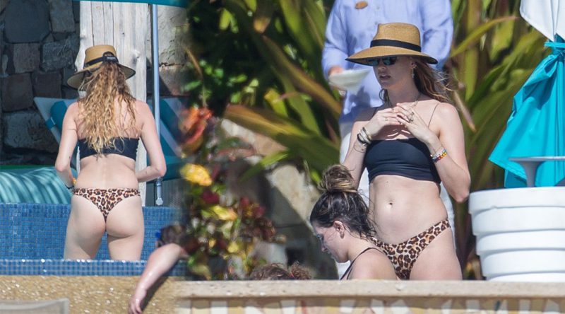Behati Prinsloo – Sexy Ass in a Thong Bikini in Cao