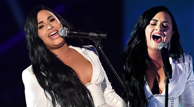 Demi Lovato – Sexy Boobs in Big Cleavage at the 62nd Annual Grammy Awards in Los Angeles