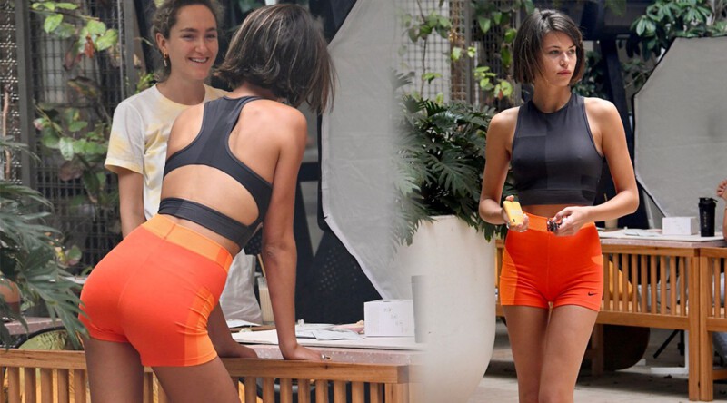 Georgia Fowler โ Sexy Legs and Pokies at Koda Cutters in Bondi