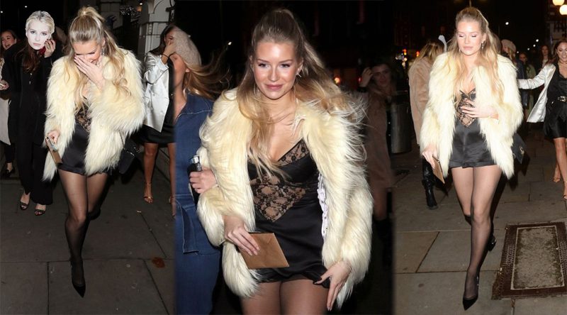 Lottie Moss – Sexy Legs at her 22nd Birthday Party at Bluebird Restaurant in London