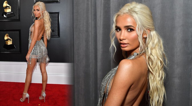 Pia Mia Perez – Sexy Braless Side-Boob at 62nd Annual Grammy Awards in Los Angeles