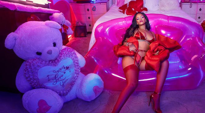 Rihanna – Big Sexy Boobs in Savage X Fenty Valentine’s Day Photoshoot (Video)