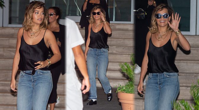 Rita Ora – Sexy Braless Candids in Miami Beach