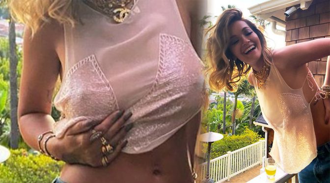 Rita Ora Braless Tits