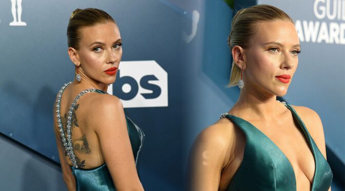 Scarlett Johansson – Big Braless Cleavage at 26th Annual Screen Actors Guild Awards in Los Angeles