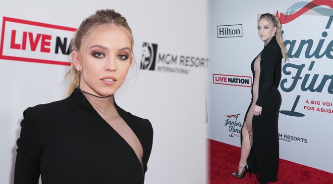 Sydney Sweeney – Sexy Braless Boobs at 3rd Annual Steven Tyler Grammy Viewing Party in Los Angeles