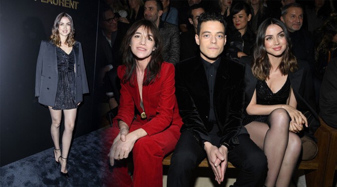 Ana de Armas – Sexy Legs at Saint Laurent Fashion Show in Paris