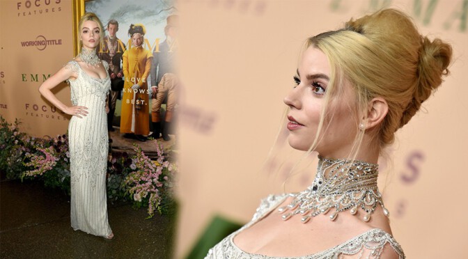 Anya Taylor-Joy – Sexy in Beautiful Dress at “Emma.” Premiere in Los Angeles