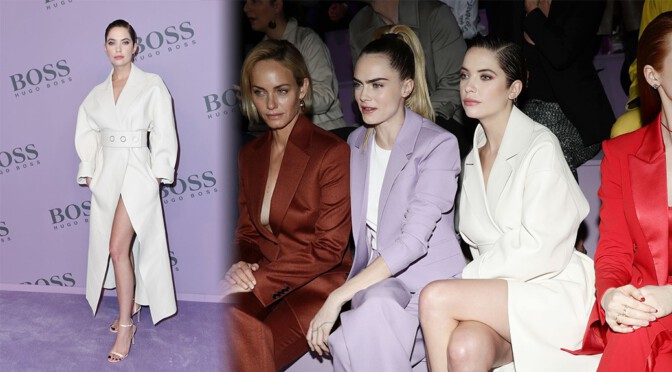 Ashley Benson – Beautiful Legs at Boss Fashion Show in Milan