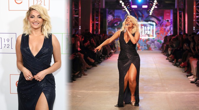 Bebe Rexha – Sexy Legs and Boobs at e1972 Show at New York Fashion Week